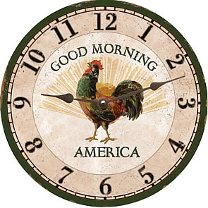 country_rooster_Primitive_clock